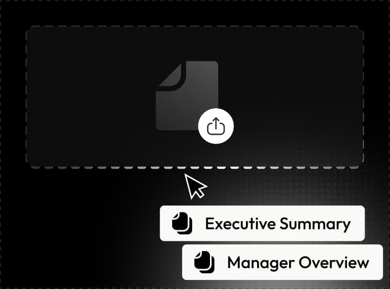 Documents being uploaded: Executive Summary and Manager Overview